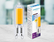 Лампа светодиодная филаментная Ambrella light G9 4W 4200K прозрачная 204532