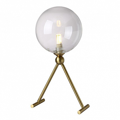 Настольная лампа Crystal Lux Andres LG1 Bronze/Transparente