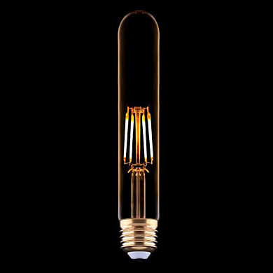 Лампа светодиодная филаментная E27 4W 2200K прозрачная 9795