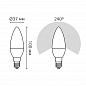 Лампа светодиодная Gauss E14 6W 4100K матовая 33126T