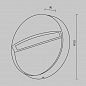 Уличный настенный светодиодный светильник Maytoni Mane O046SL-L3B3K