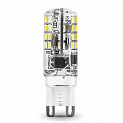 Лампа светодиодная Gauss G9 3W 4100K прозрачная 107709203