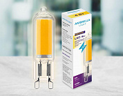 Лампа светодиодная филаментная Ambrella light G9 4W 3000K прозрачная 204531