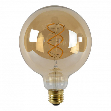 Лампа светодиодная диммируемая Lucide E27 5W 2200K янтарная 49033/05/62