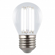 Лампа светодиодная Uniel E27 4W 4000K прозрачная LED-G45-4W/4000K/E27/CL GLY01TR UL-00011941