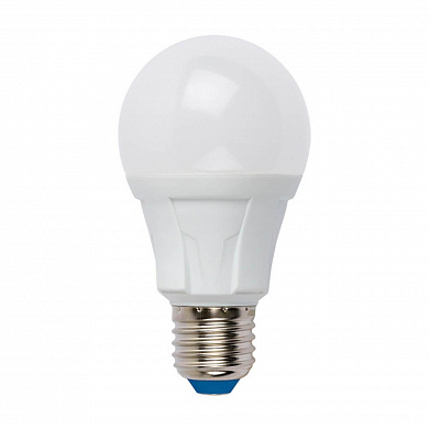 Лампа светодиодная диммируемая Uniel E27 12W 3000K матовая LED-A60 12W/3000K/E27/FR/DIM PLP01WH UL-00004290