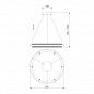 Подвесной светодиодный светильник Eurosvet Imperio 90241/1 белый/ серебро Smart