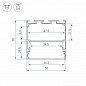 Профиль Arlight Line-S-5050-3000 Black 041841