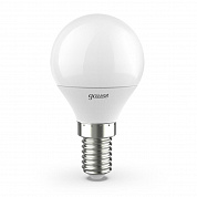 Лампа светодиодная Gauss E14 6.5W 3000K матовая 105101107