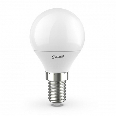 Лампа светодиодная Gauss E14 6.5W 3000K матовая 105101107