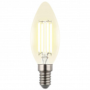 Лампа светодиодная Uniel E14 4W 3000K прозрачная LED-C35-4W/3000K/E14/CL GLY01TR UL-00011936