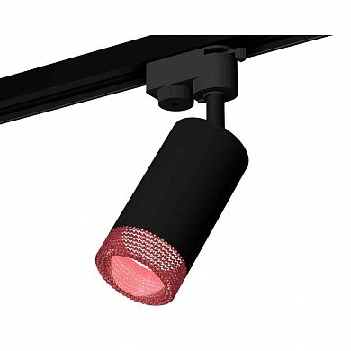 Комплект трекового светильника Ambrella light Track System XT6323082 SBK/PI черный песок/розовый (A2521, C6323, N6152)