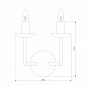 Бра Eurosvet Cariso 60150/2 хром