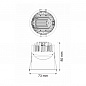 200002 RCL Wateo Встраиваемый светодиодный свет-к, мат. золото, 10W, 36°, 3000K, IP65