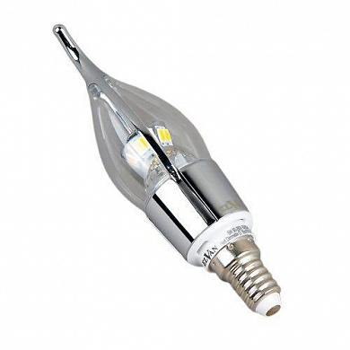 Лампа светодиодная диммируемая Elvan E14 5W 3000K прозрачная E14-5W-3000K-DimQ100A-SL