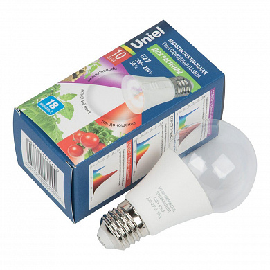 Лампа светодиодная Uniel E27 10W прозрачная LED-A60-10W/SPM3/E27/CL PLP35WH Multiplant UL-00011438