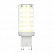 Лампа светодиодная Uniel G9 9W 3000K прозрачная LED-JCD-9W/3000K/G9/CL GLZ09TR UL-00006488