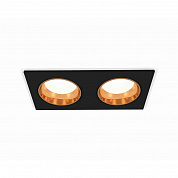 Комплект встраиваемого светильника Ambrella light Techno Spot XC6526004 SBK/PYG черный песок/золото желтое полированное (C6526, N6113)