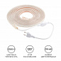 Светодиодная влагозащищенная лента Apeyron 4,8W/m 60LED/m 5050SMD теплый белый 5M 10-05