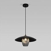 Подвесной светильник Eurosvet Kamari 50259/1 черный/дымчатый