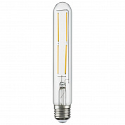 Лампа светодиодная филаментная Lightstar LED Filament E27 6W 3000K трубчатая прозрачная 933902