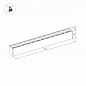 Трековый светодиодный светильник для магнитного шинопровода Arlight Mag-Laser-45-L320-12W Day4000 026936