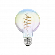 Лампа светодиодная диммируемая Eglo E27 4W 2000К разноцветная 110206