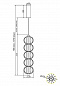 Подвесной светодиодный светильник Maytoni Golden Cage MOD216PL-L10G3K