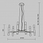 Подвесная люстра Maytoni Vigo MOD031PL-12B