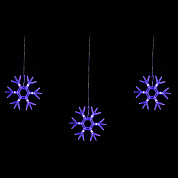 Светодиодная гирлянда Uniel занавес Снежинки-1 220V синий ULD-E1503-036/DTA Blue IP20 Snowflakes-1 UL-00001406