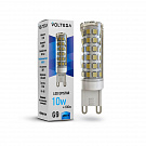 Лампа светодиодная Voltega G9 10W 4000К прозрачная VG9-K1G9cold10W 7039