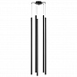 L5T747447 Люстра TUBO LED 25W 1600LM 25G ЧЕРНЫЙ 4000K