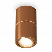 Комплект накладного светильника Ambrella light Techno Spot XS7404060 SCF/PYG кофе песок/золото желтое полированное (C7404, A2072, C7404, N7004)