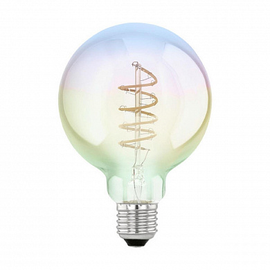 Лампа светодиодная диммируемая Eglo E27 4W 2000К разноцветная 110207