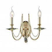 Бра Crystal Lux Victoria AP2 Gold/Amber