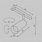 Трековый светодиодный светильник Maytoni Technical Magnetic Exility Focus Led TR032-2-12W3K-M-BW
