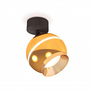 Комплект накладного светильника Ambrella light Techno Spot XM1105002 PYG/SBK золото желтое полированное/черный песок (A2210,C1105,N7034)