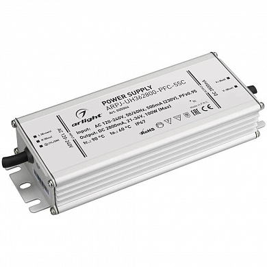 Драйвер Arlight ARPJ-UH362800-PFC-55C 21-36V 100W IP67 2,8A 025044