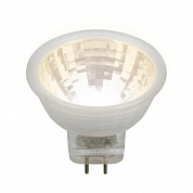 Лампа светодиодная Uniel GU4 3W 3000K прозрачная LED-MR11-3W/WW/GU4/220V GLZ21TR UL-00001702