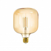 Лампа светодиодная филаментная диммируемая Eglo E27 4,5W 2200K янтарь 110115