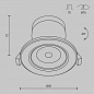 Встраиваемый светодиодный светильник Maytoni Phill DL014-6-L9W