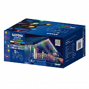 Бахрома светодиодная с эффектом мерцания 5м Uniel ULD-B5007-300/TBK MULTI IP67