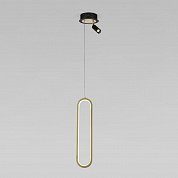 Подвесной светодиодный светильник Eurosvet Spire 90269/1 черный/золото