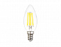 Лампа светодиодная филаментная Ambrella light E14 6W 4200K прозрачная 202115