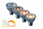 Лампа светодиодная диммируемая Lucide GU10 5W 2200-3000K серая 49009/05/36