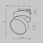 Трековый светодиодный светильник Maytoni Technical Unity Onda TR007-1-18W3K-B-1