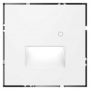 Подсветка светодиодная встраиваемая Voltum S70 с датчиком, (белый матовый) VLS070702