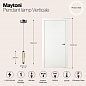 Подвесной светодиодный светильник Maytoni Verticale MOD308PL-L9CG3K