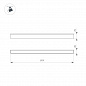 Трековый светодиодный светильник Arlight Mag-Flat-25-L600-18W Warm3000 046335