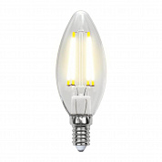 Лампа светодиодная филаментная Uniel E14 7,5W 4000K прозрачная LED-C35-7,5W/NW/E14/CL GLA01TR UL-00003247
